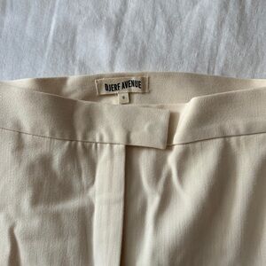 Djerf Avenue Cream Trousers / Pants